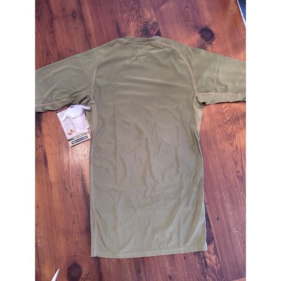 5.11 Tactical Brown Crew Neck Tight Mens Short Sleeve Size M Undergear NWT $65 - Picture 3 of 13